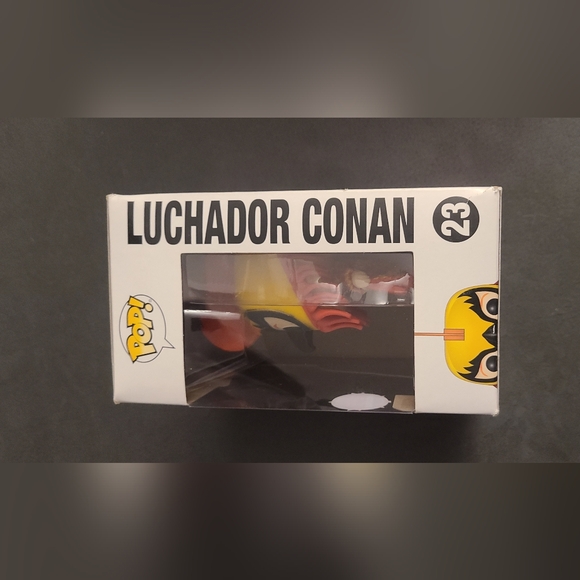 #23 Conan O'Brien Funko Pop! TBS Luchador Conan EB Games Exclusive Vinyl figure - Picture 4 of 6